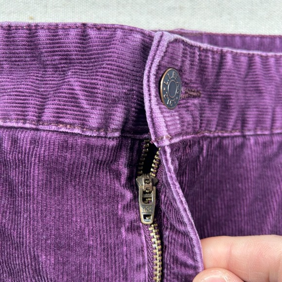 LL Bean Corduroy Pants Womens 20t Tall Grape Purple Straight High Rise Outdoor - Picture 3 of 9